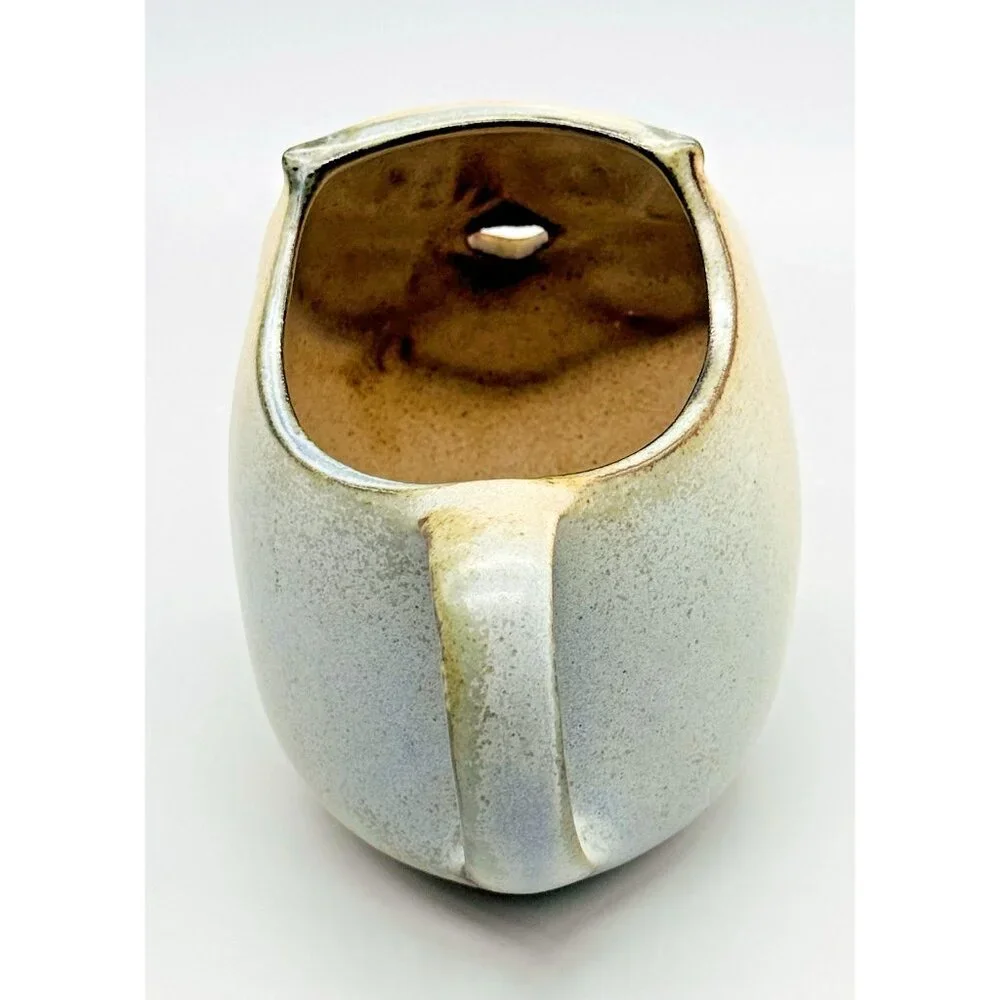 Japan Stoneware Owl Creamer Pitcher UCTCI 4.5 inch‎ Stoneware Vintage 1960s